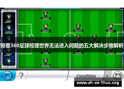 排查360足球经理世界无法进入问题的五大解决步骤解析